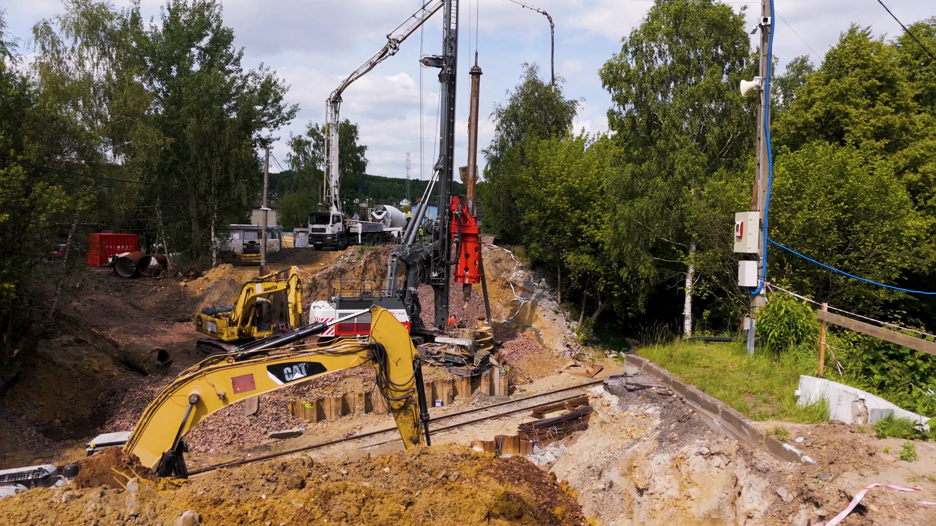 Ruda Śląska – już za nami połowa robót palowych!